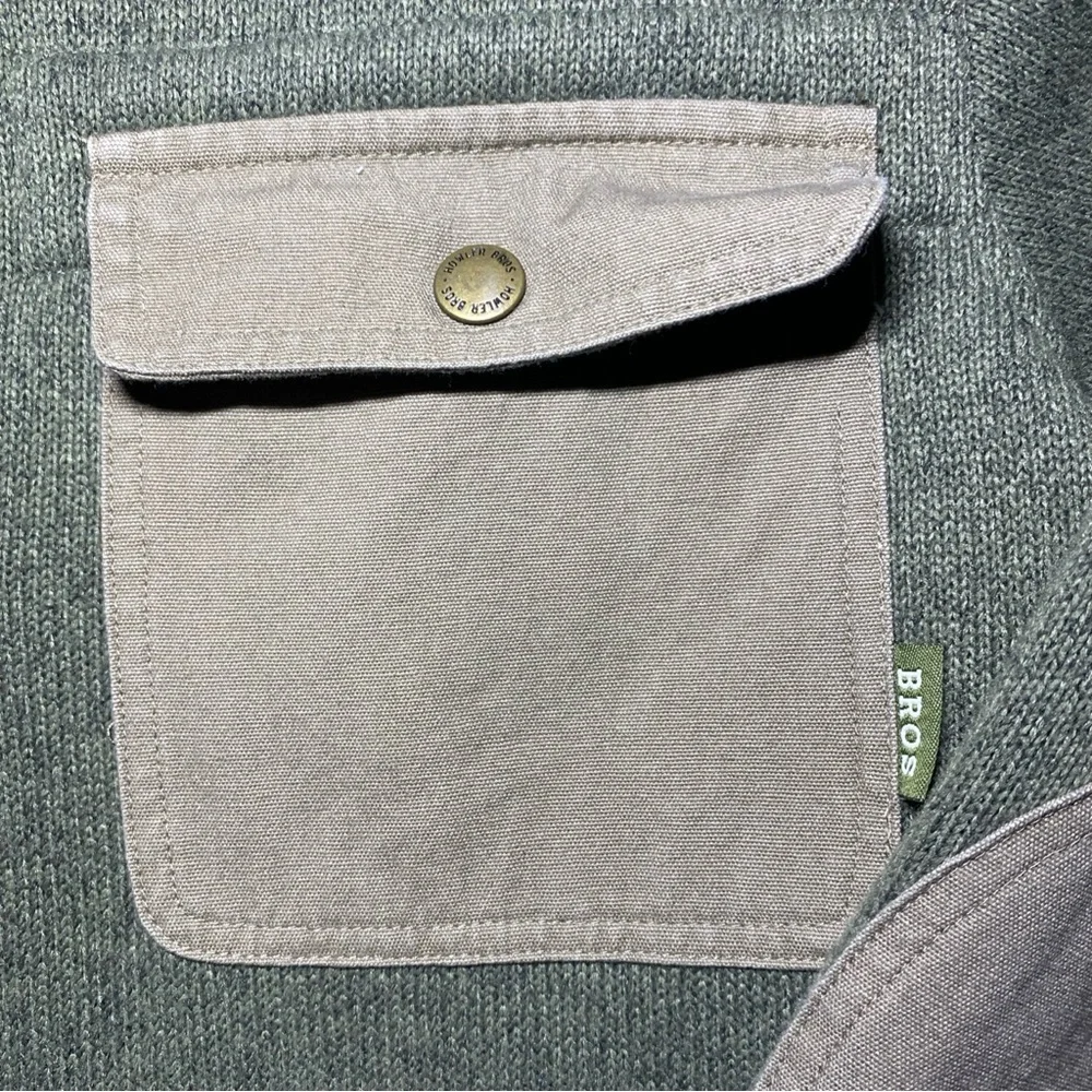 Howler Brothers Dispatch Pullover Fleece 1/4 Zip Sweater Men’s Size S Green - Picture 3 of 5